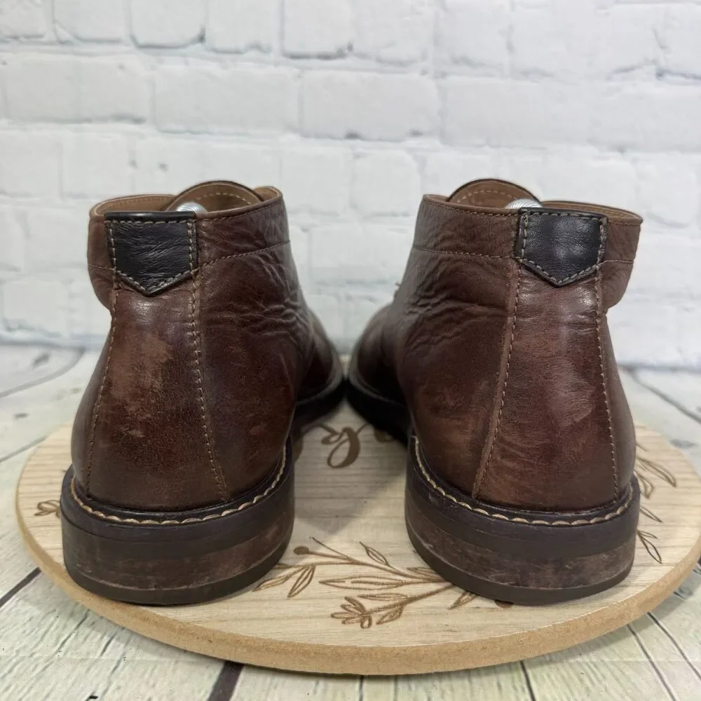 Chukka Boots Brown Ankle Shoes Men's 10D Leather Preppy Minimalist Indie Shoes